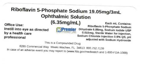 Image 2 - Riboflavin 5-Phosphate Sodium19.05mg/3mL, Ophthalmic Solution (6.35mg/mL), Premier Pharmacy Labs