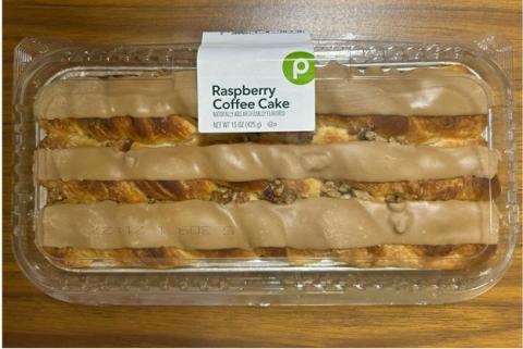 FDA Recall: Publix Publix Raspberry Coffee Cake for Label does not declare walnuts in the ingredient list.