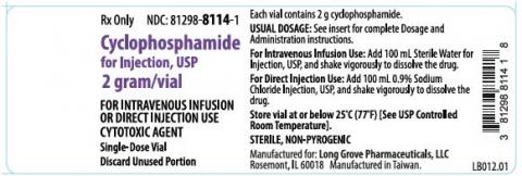 Label, Cyclophosphamide for Injection, USP 2 gram/vial