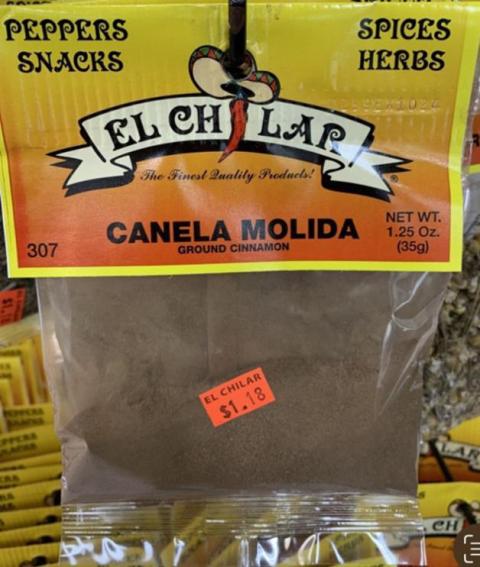 El Chilar Rodriguez LLC. Issues Voluntary Recall of El Chilar Ground Cinnamon “Canela Molida” Due to Elevated Lead Levels | FDA