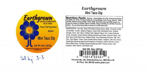 Earthgrown Mini Taco Dip 