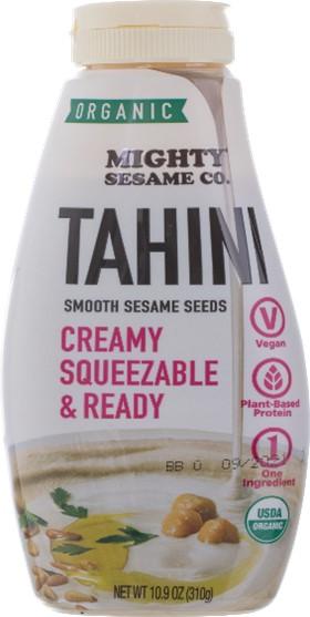 Bottle Image:  MIGHTY SESAME CO. TAHINI, CREAMY SQUEEZABLE & READY