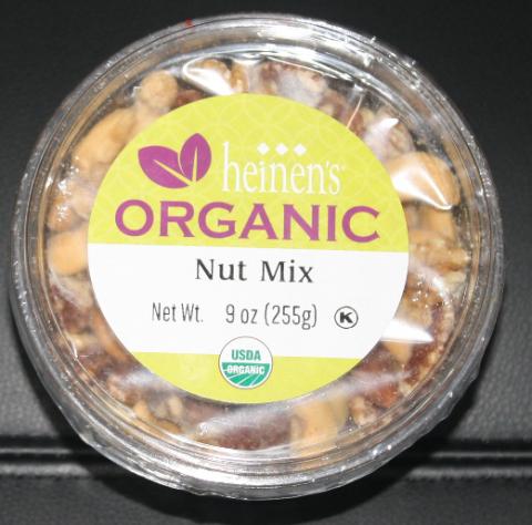 Top of Tub – Heinens Organic Nut Mix