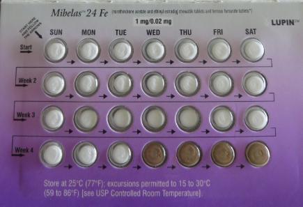 Mibelas 24 FE, correct presentation of tablets