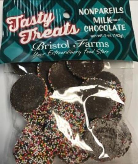 Front of Package: Tasty Treats Nonpareils Milk Chocolate Bristol Farms