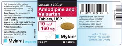 Label, Amlodipine and Valsartan Tablets, 10mg/160mg