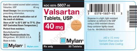 Amlodipine and Valsartan Tablets, USP 40mg
