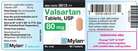 Amlodipine and Valsartan Tablets, USP 80mg