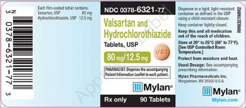 Amlodipine and Valsartan Tablets, USP 80mg/12.5mg