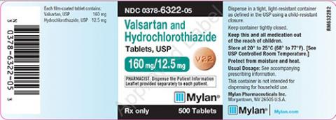 Amlodipine and Valsartan Tablets, USP 160mg/12.5mg