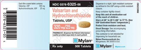 Amlodipine and Valsartan Tablets, USP 320mg/25mg