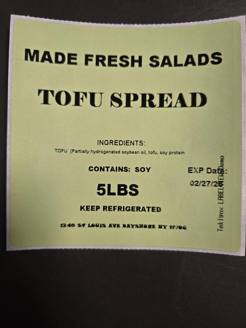 Whipped Tofu Spread 2/27/26