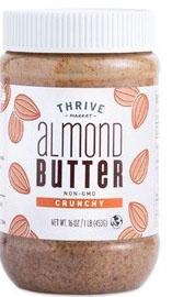 “Thrive Market Non-GMO Crunchy Almond Butter, 16 oz.”