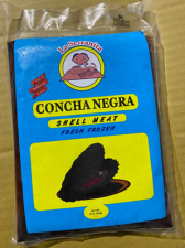 La Serranita. Concha Negra. Shell Meat. Fresh Frozen. Net Wt. 16 oz