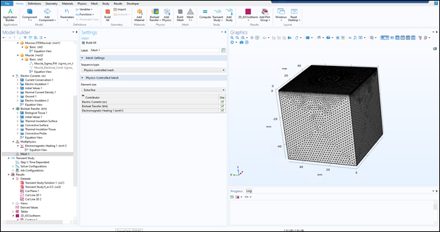 Screenshot of Meshing