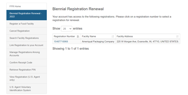 Food Facility Registration Biennial Registration Renewal Figure 2