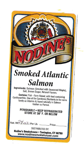Front Label Smoked Atlantic Salmon