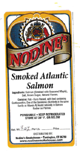 Front Label Smoked Atlantic Salmon, 8 oz.