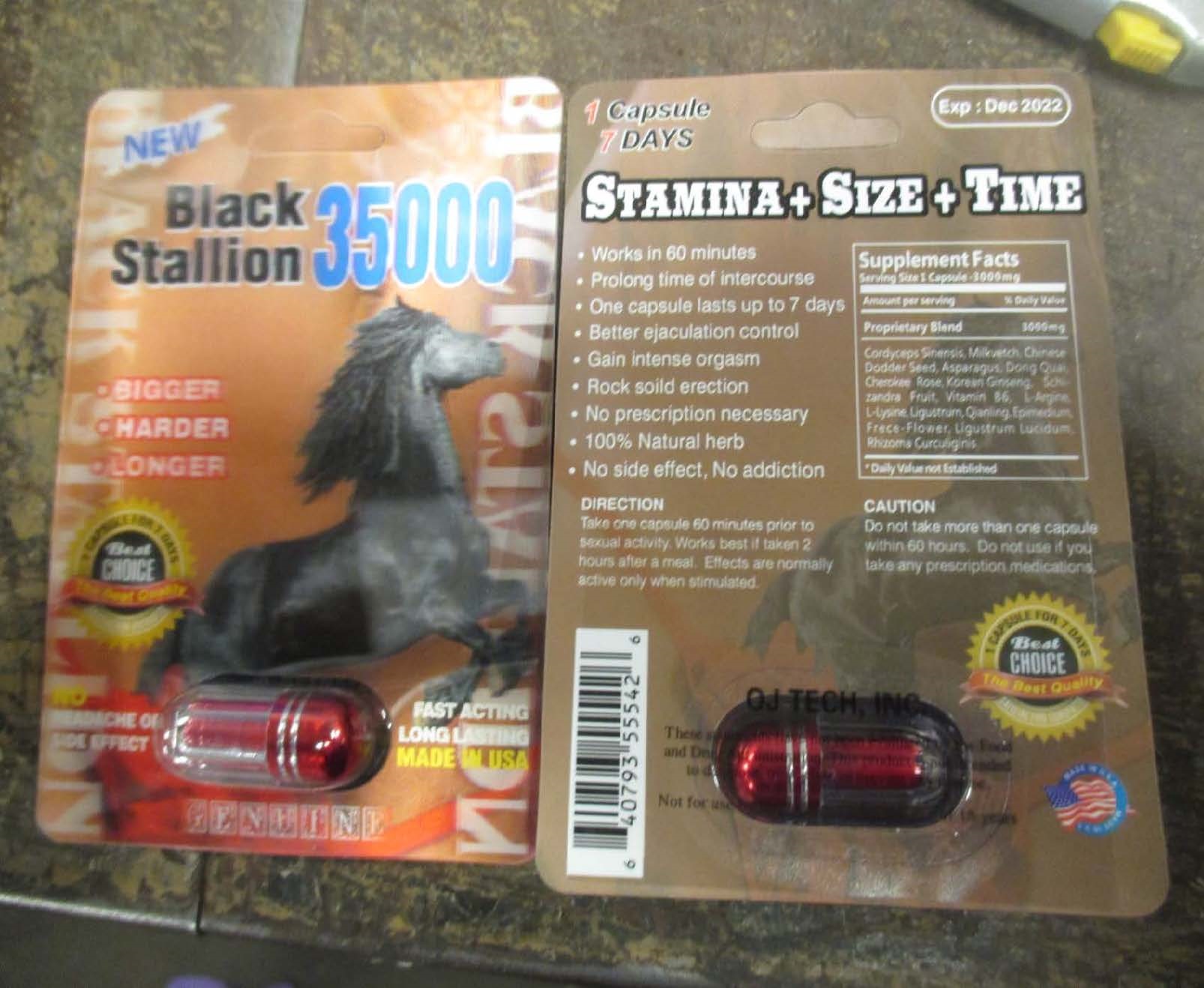 Public Notification: Black Stallion 35000 contains hidden drug