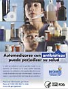 Automedicarse con antibióticos puede perjudicar su salud (poster)