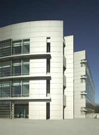 This is a photograph of the exterior of the White Oak Building 64 Life Sciences Laboratory.