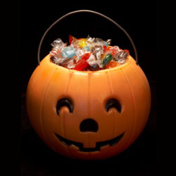 Halloween Pumpkin with candy