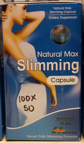 Public Notification: Natural Max Slimming contains hidden drug ingredients