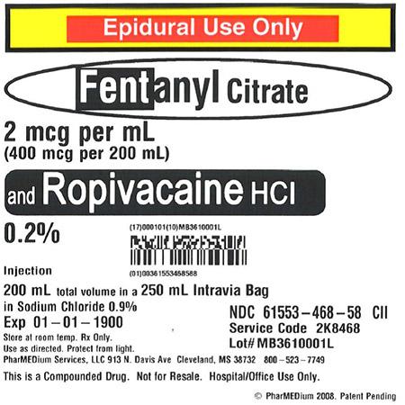 "Image 1 - 2 mcg/mL Fentanyl Citrate and 0.2% Ropivacaine HCl (Preservative Free) in 0.9% Sodium Chloride"