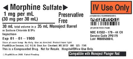 "Image 2 - 1 mg/mL Morphine Sulfate (Preservative Free) in 0.9% Sodium Chloride"