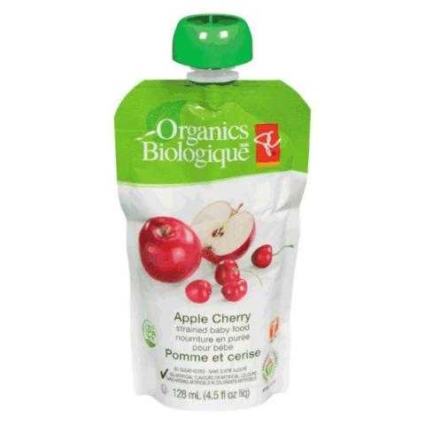 Apple Cherry - strained baby food