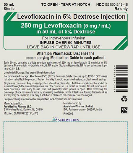 Label, Levofloxacin in 5% Dextrose Injection 250mg.jpg