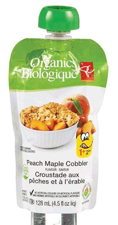 Peach Maple Cobbler Flavour - puree snack