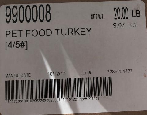 Raws For Paws Recalls Turkey Pet Food Because of Possible Salmonella Health Risk_02.jpg