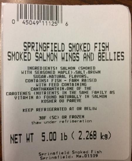 Image 1 - Springfield Smoked Fish, Smoked Salmon Wings and Bellies