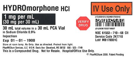 " Image 1 - 1 mg/mL HYDROmorphone HCl in 0.9% Sodium Chloride"