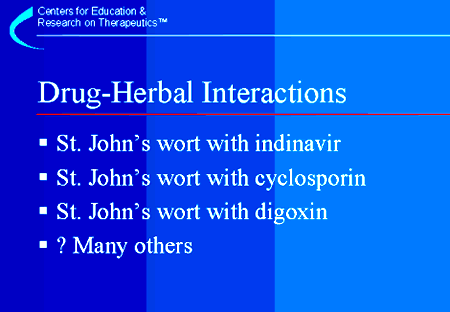 Drug-Herbal Interactions